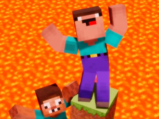 Noob vs Pro But Floor is Lava Minecraft thumbnail