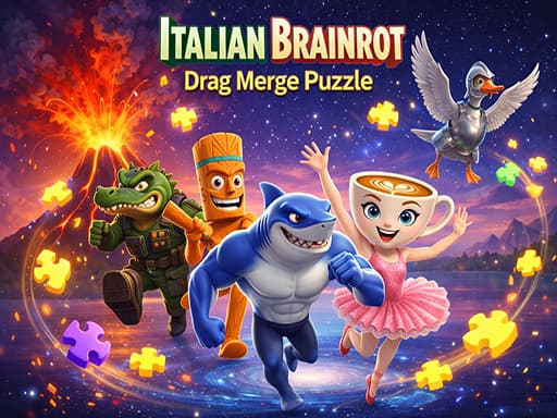 Italian Brainrot Drag Merge Puzzle thumbnail