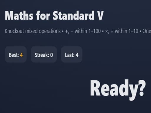 Maths for Standard V thumbnail